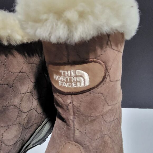 North Face Women's Brown Suede Winter Boots - Picture 13 of 15